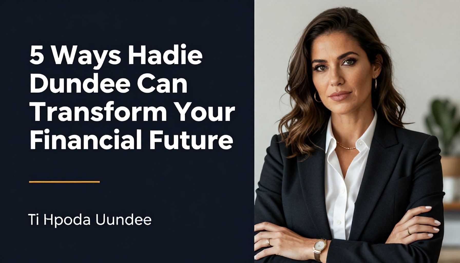 5 Ways Hadie Dundee Can Transform Your Financial Future*