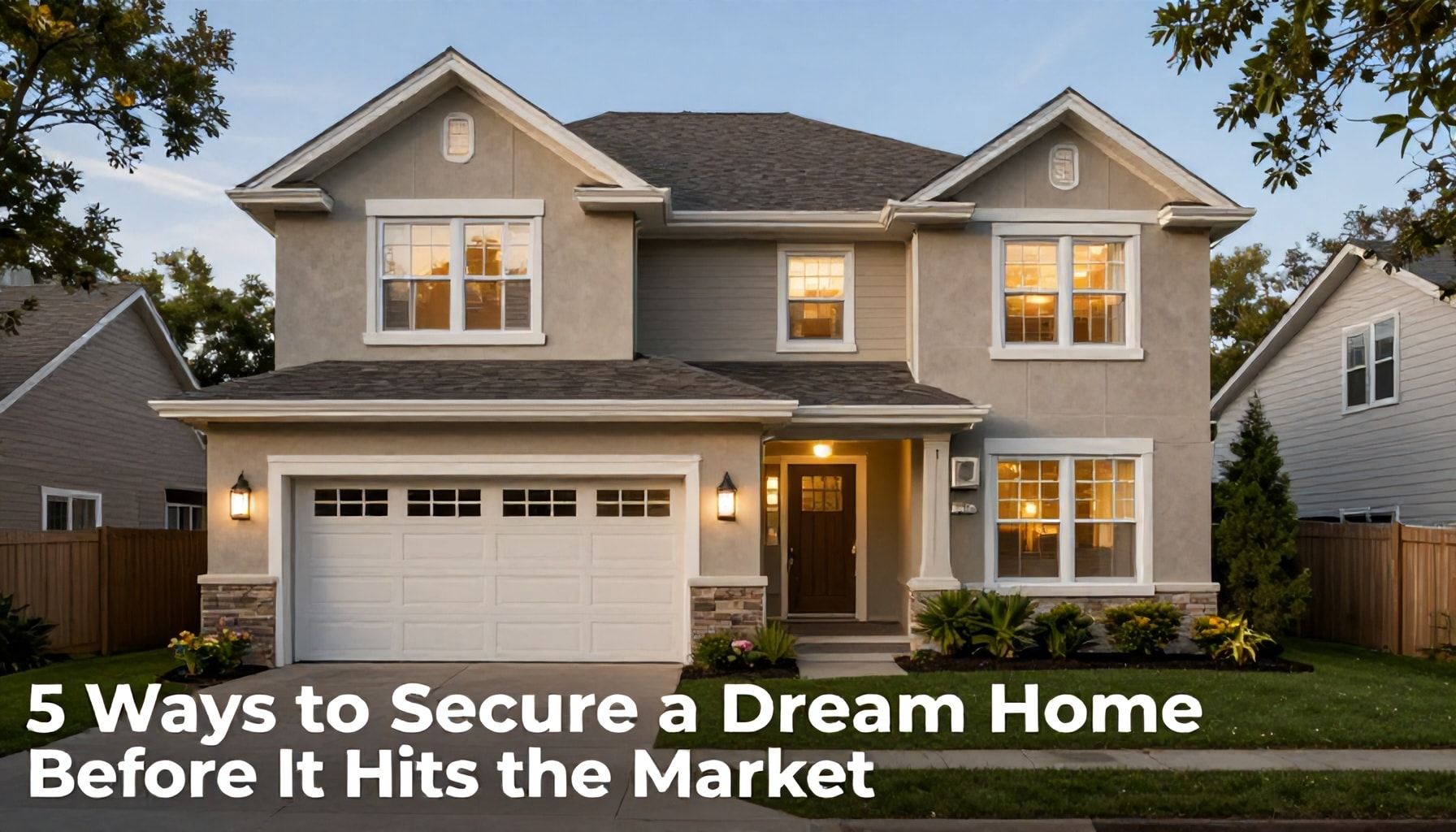 5 Ways to Secure a Dream Home Before It Hits the Market*