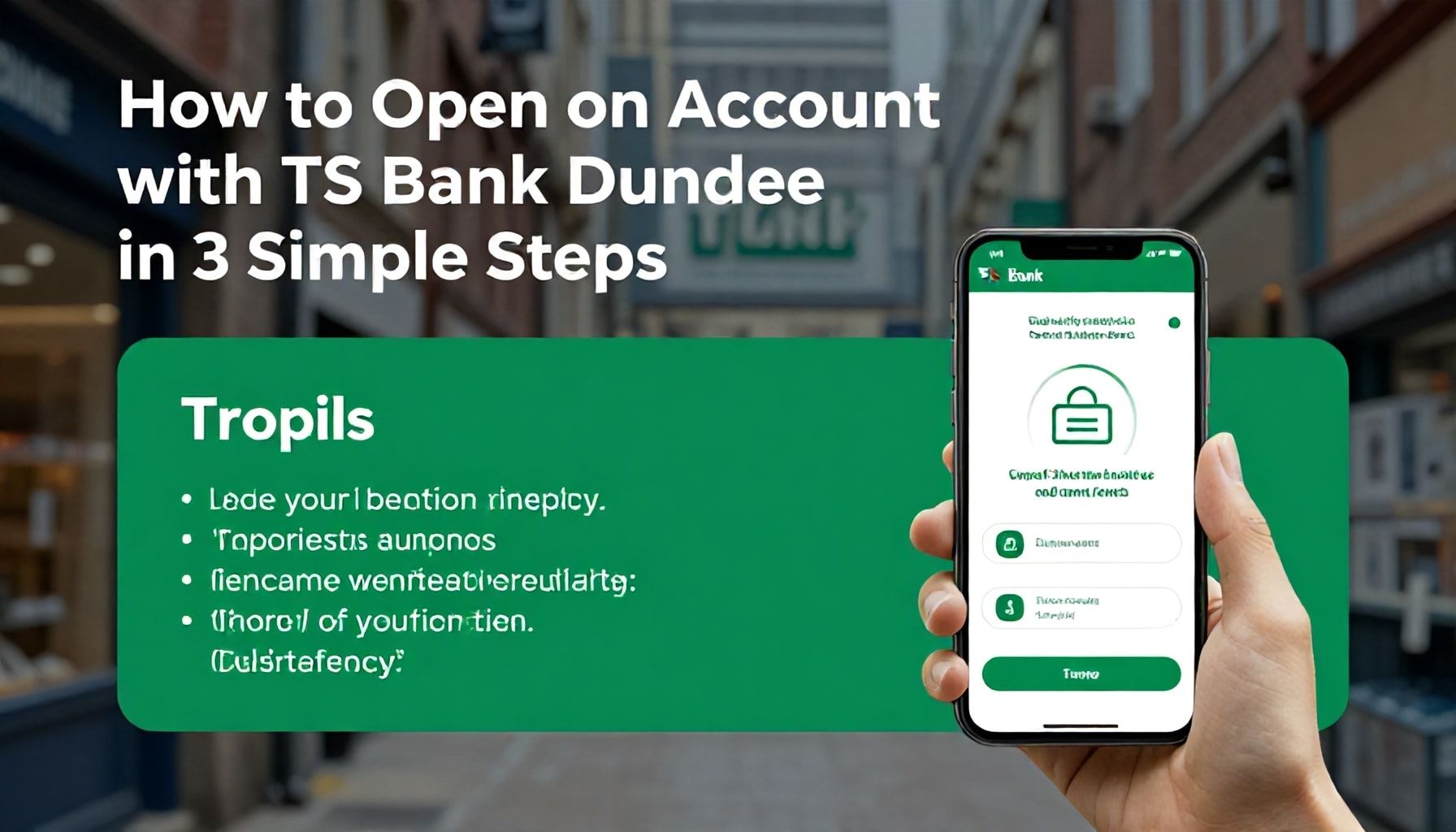 How to Open an Account with TS Bank Dundee in 3 Simple Steps*