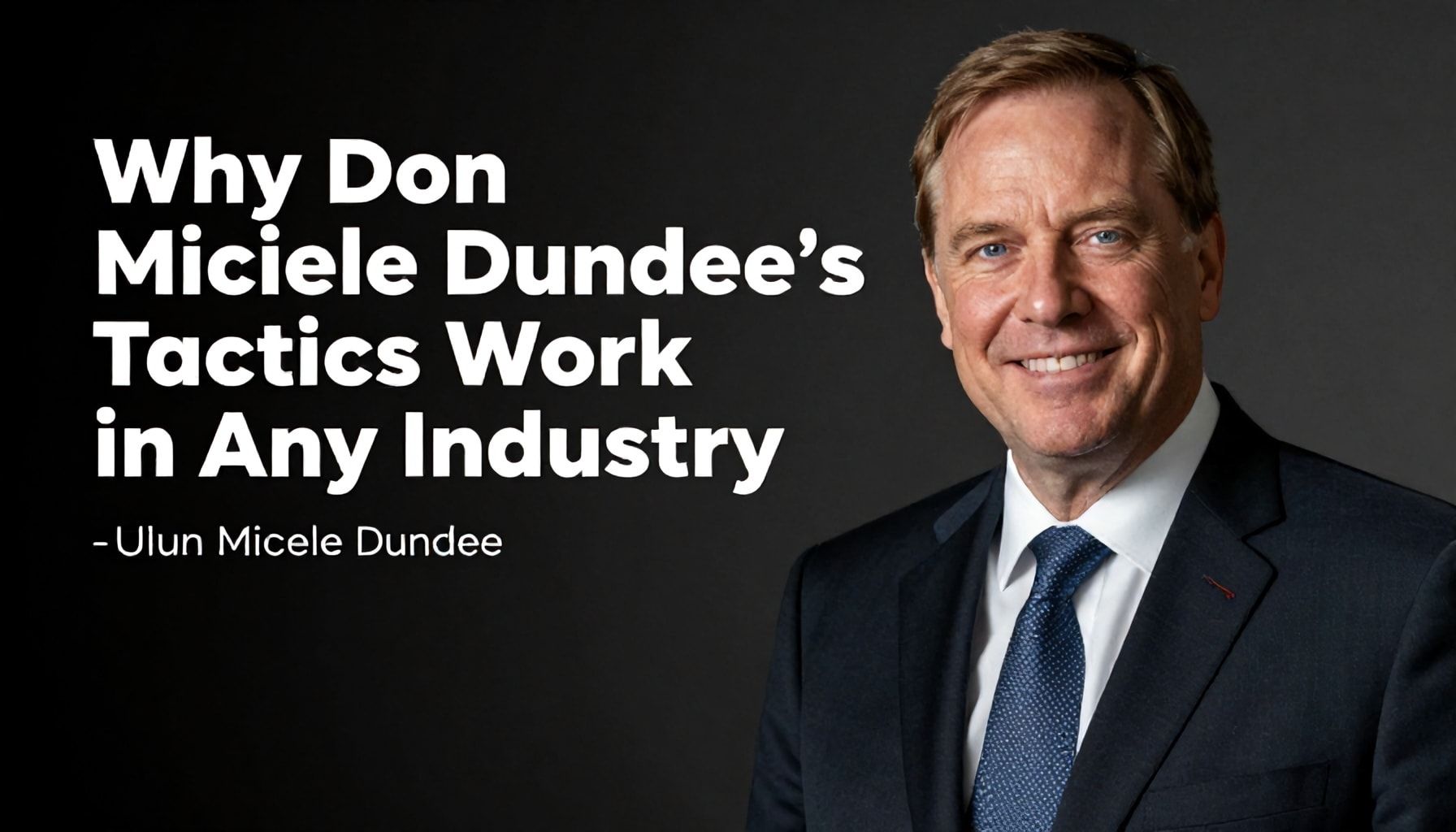 Why Don Michele Dundee’s Tactics Work in Any Industry*