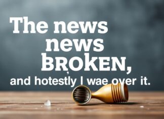 The News Is Broken, and Honestly, I’m Over It The news is broken, and honestly, I'm over it.